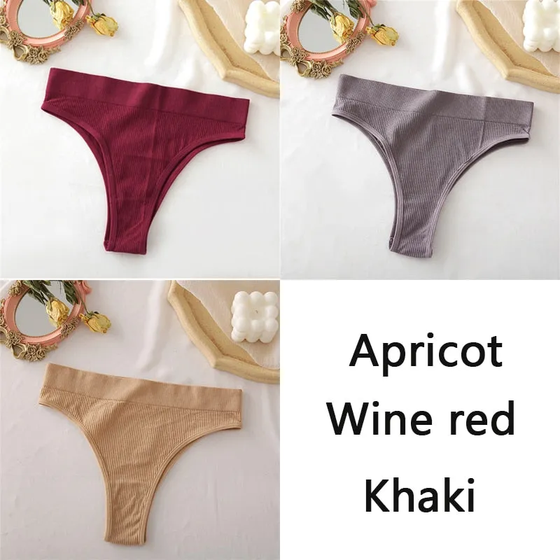 3 Pack Panties Seamless High Waisted Underwear Women Comfortable Underpants Briefs Undies