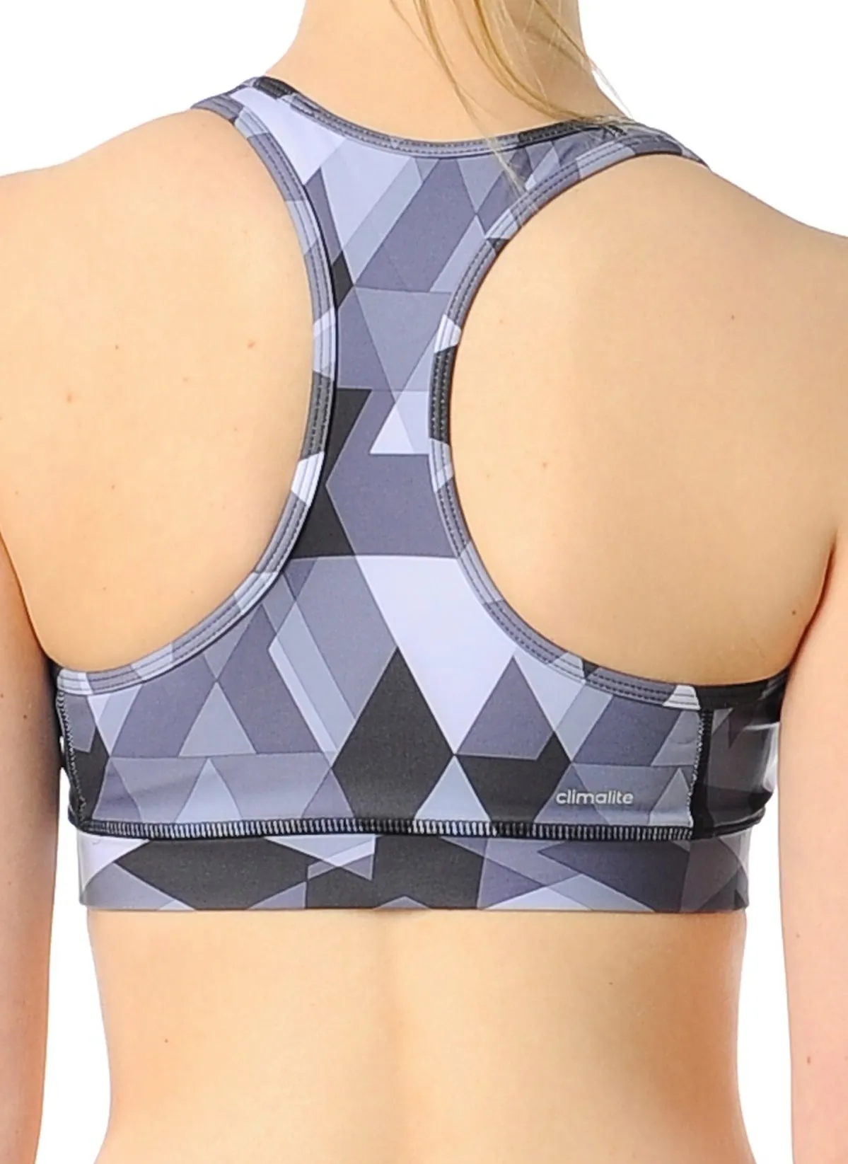 Adidas Techfit Printed Bra - Black/Print/Matte Silver(AJ0539)