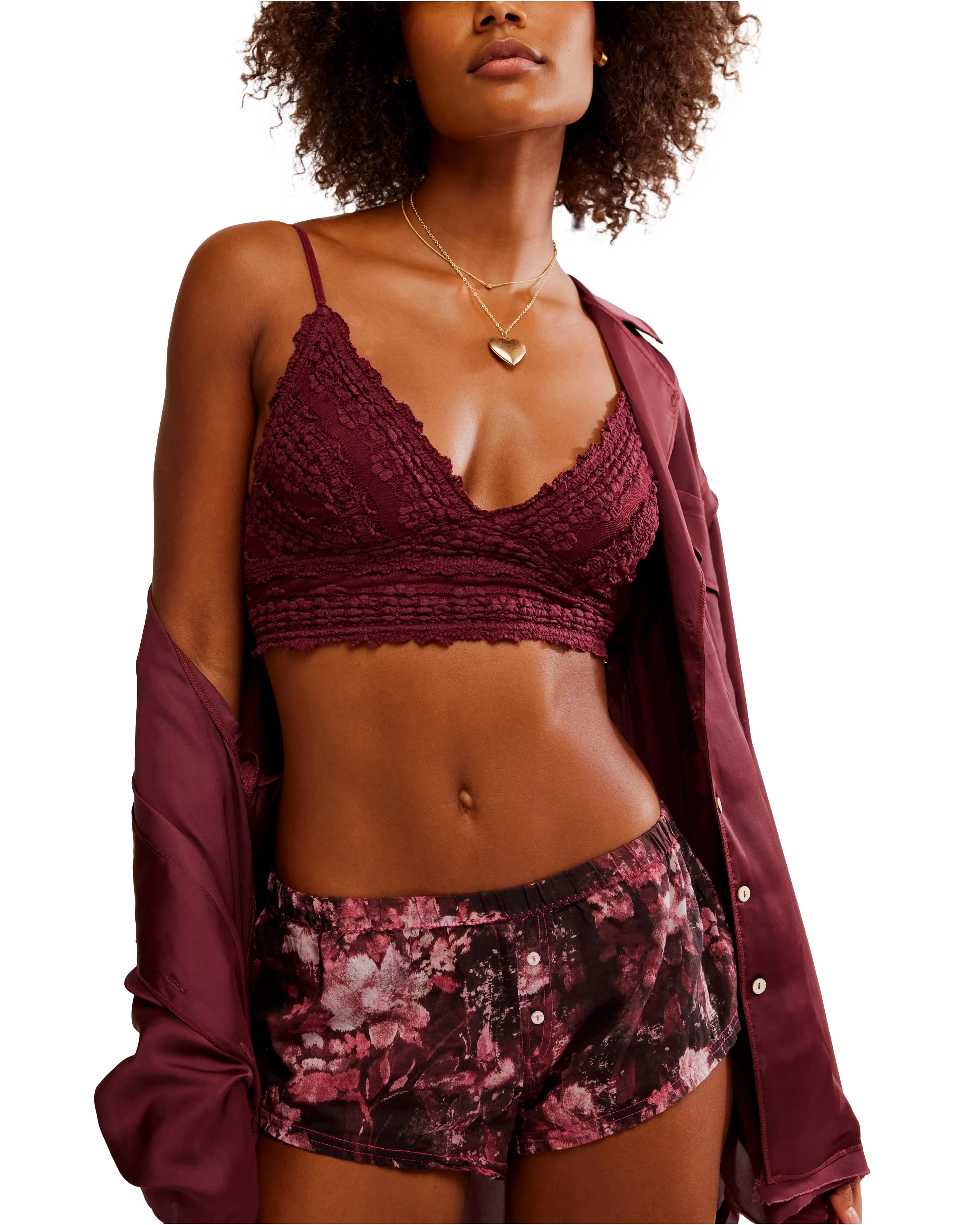 Amina Bralette in Acai