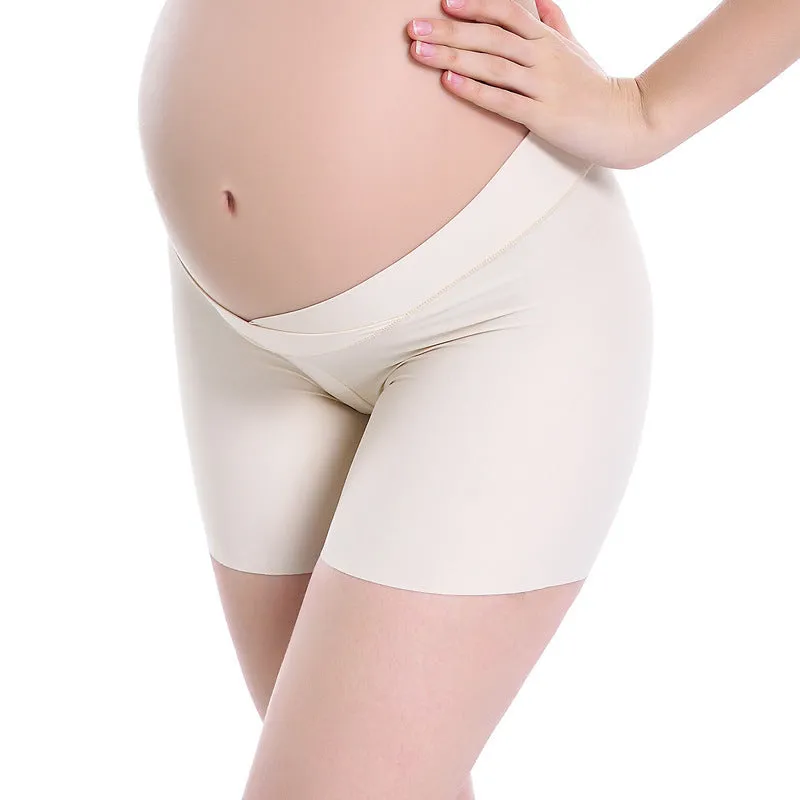 Antibacterial Ice Silk Comfortable Seamless Maternity Panties V Type