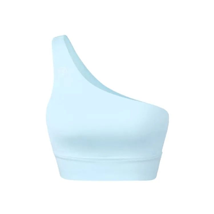 Barrel Fit One Shoulder Bra Top-BLUE