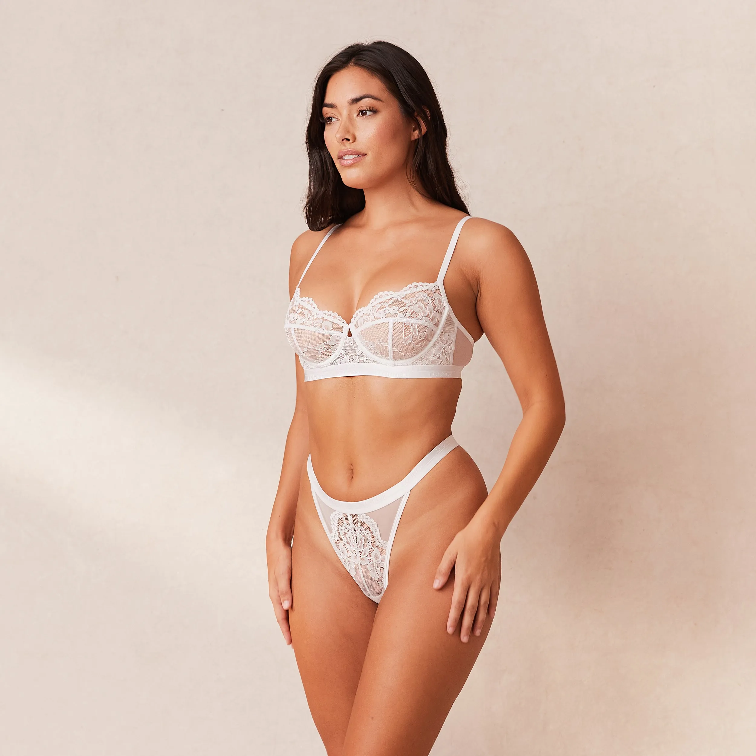 Blossom Balcony Bra  - White