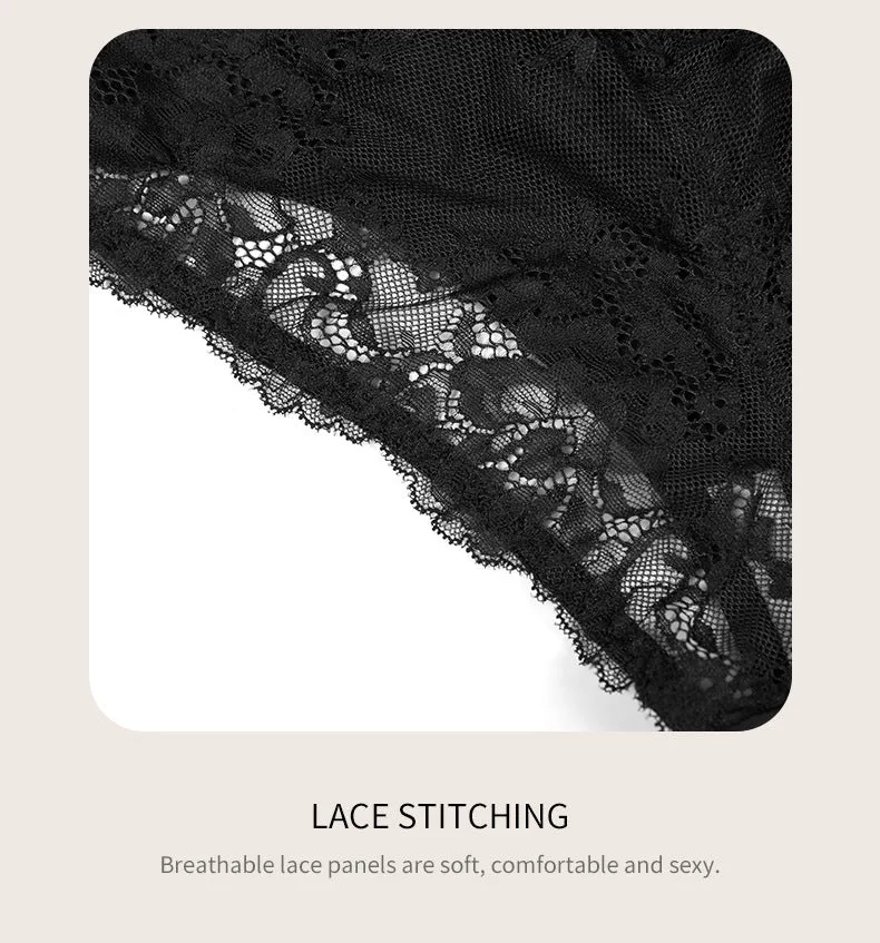 Bone Lace High Waist Women's Panties