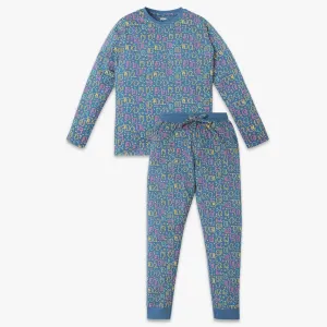 Boys Regular Fit Printed T-Shirt with Pyjama Sleepwear Set