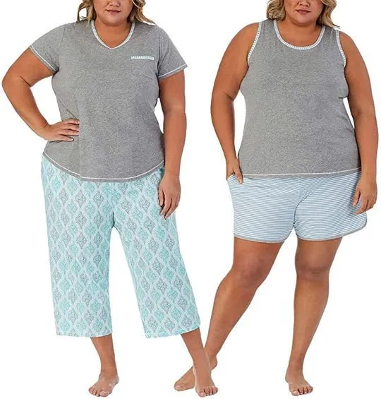 Carole Hochman Women's Pajama Set 4 Piece