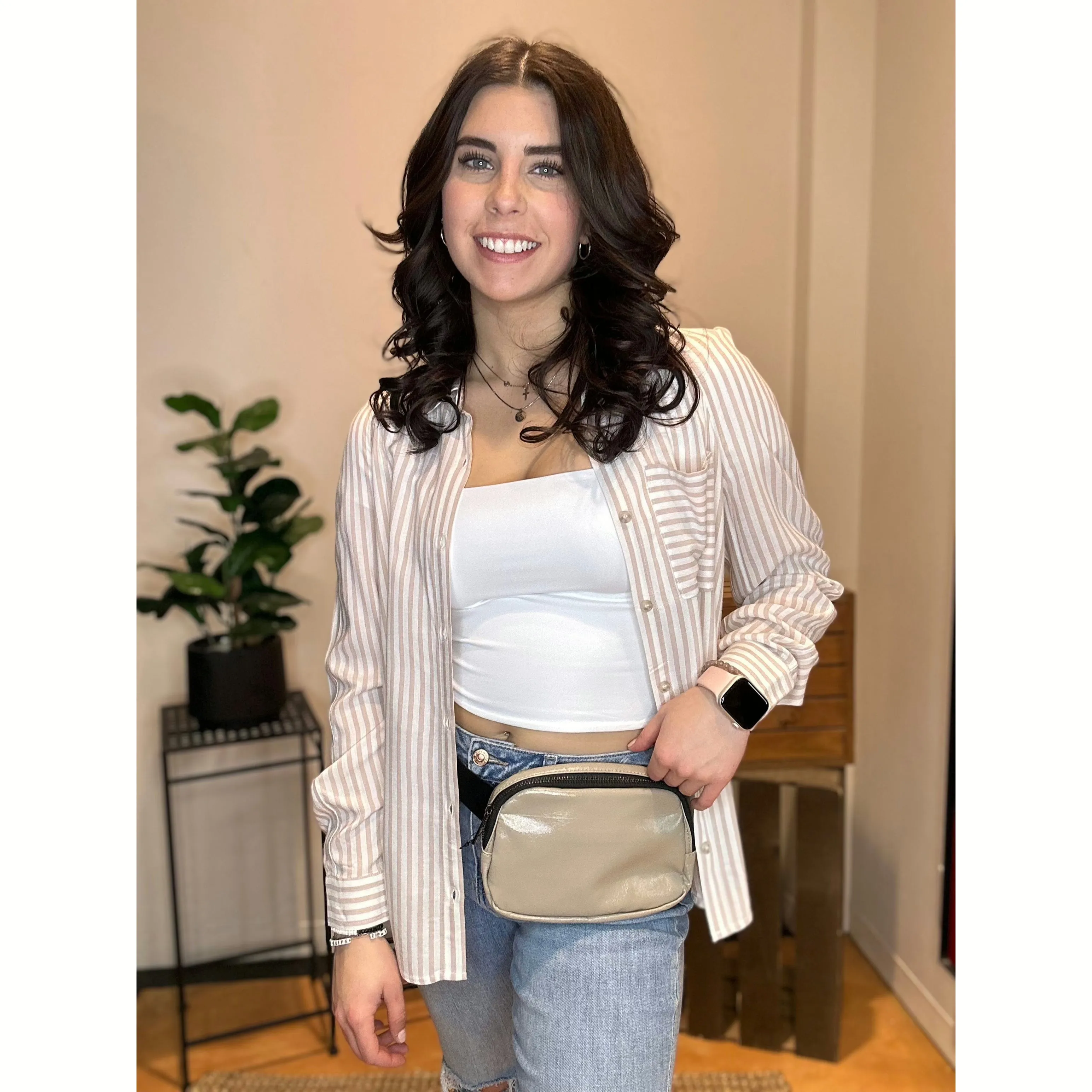 Chic Meadow Crossbody Belt Bag