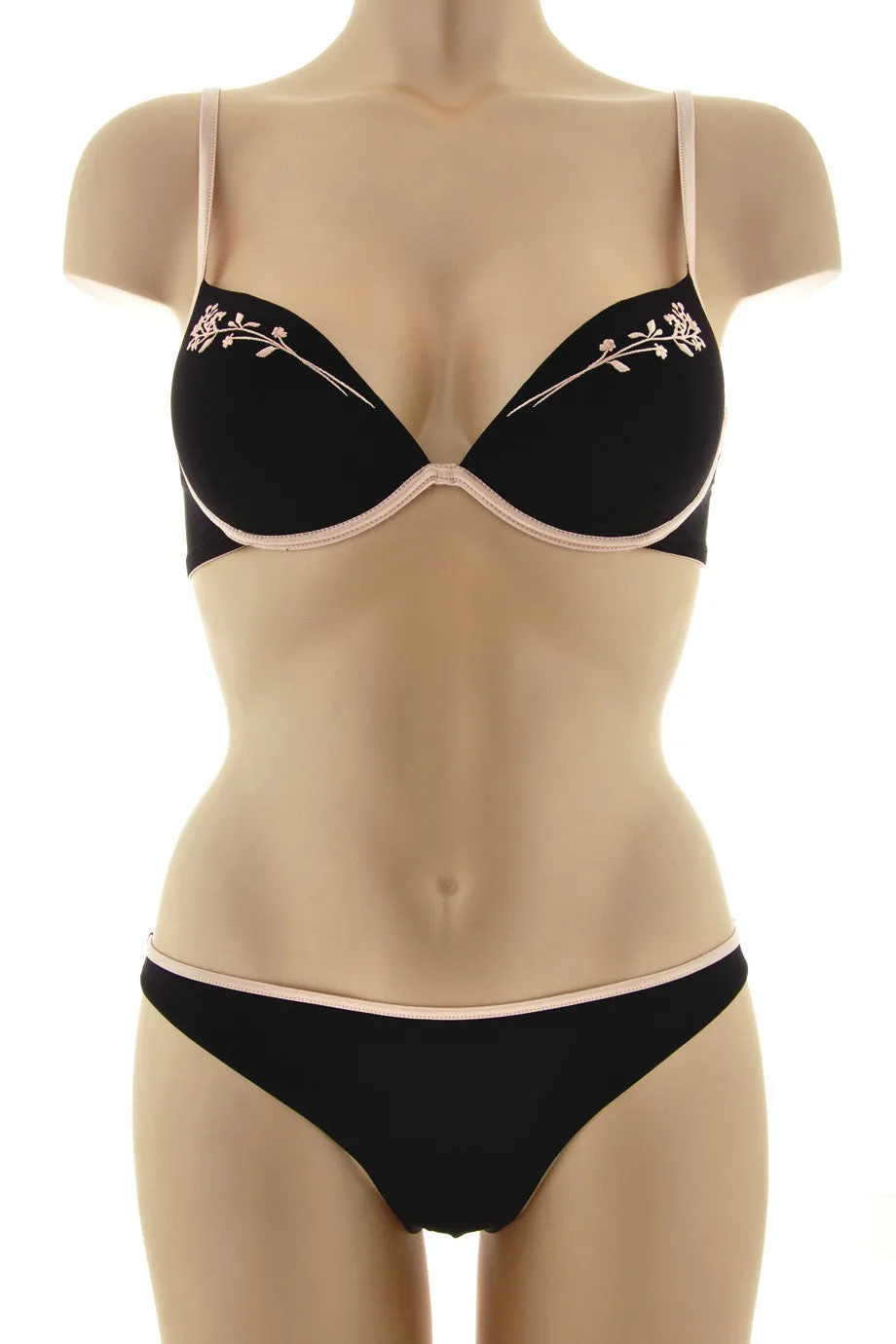 COTTON CLUB GEISHA Black Nude Briefs