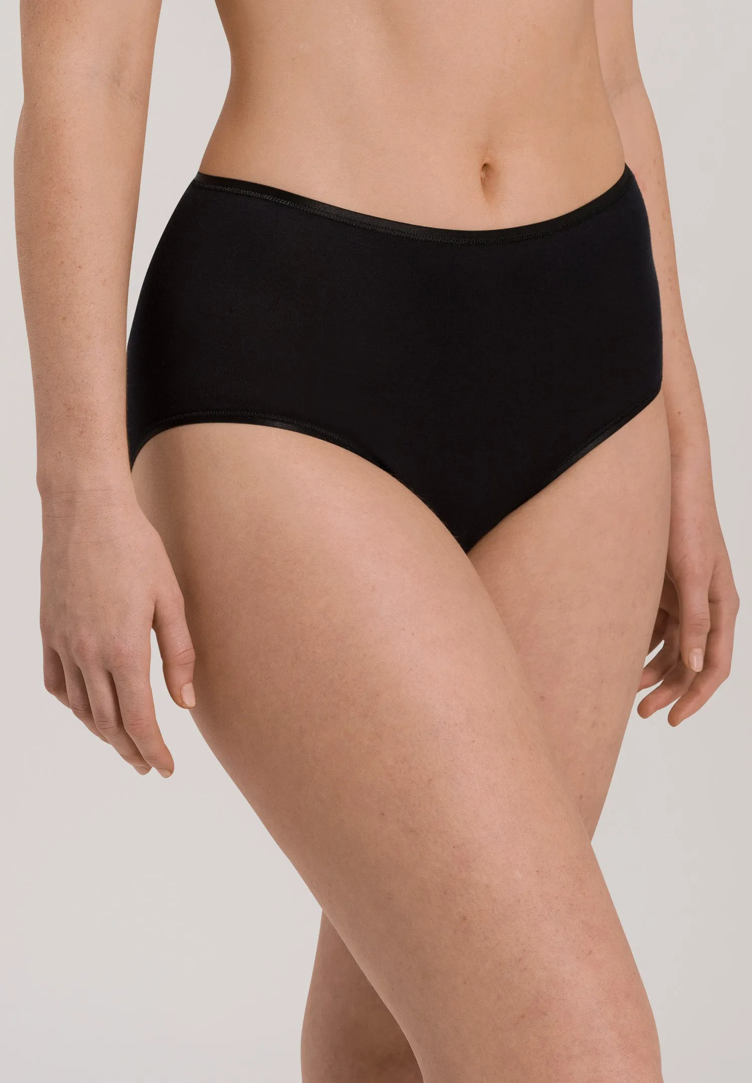 Cotton Seamless Cotton Full Brief | Black 71625-019