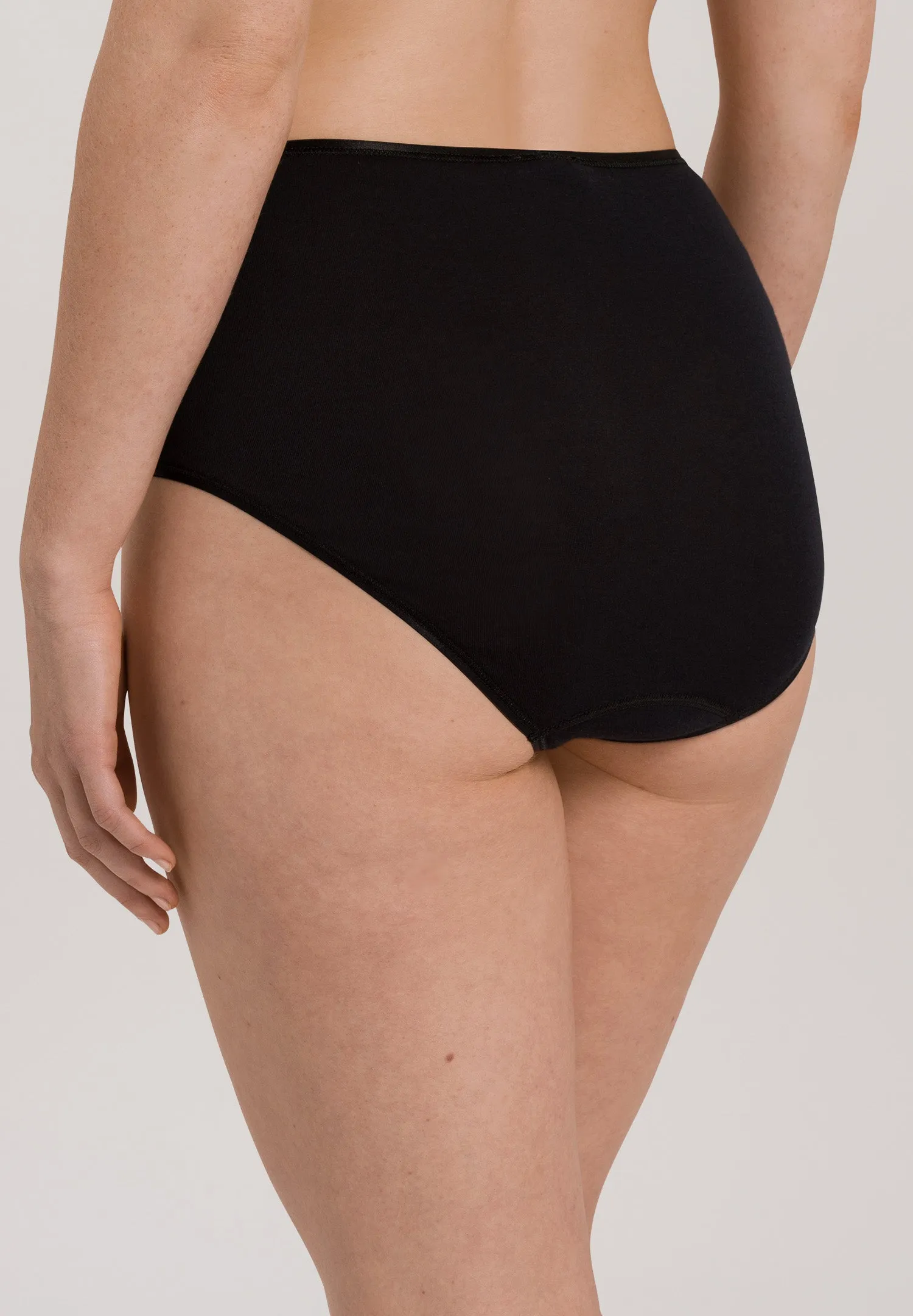 Cotton Seamless Cotton Full Brief | Black 71625-019