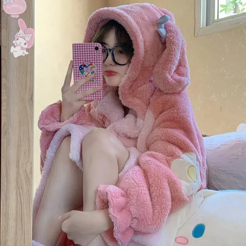 Cozy Winter Fluffy Cosplay Snuddie House Robe