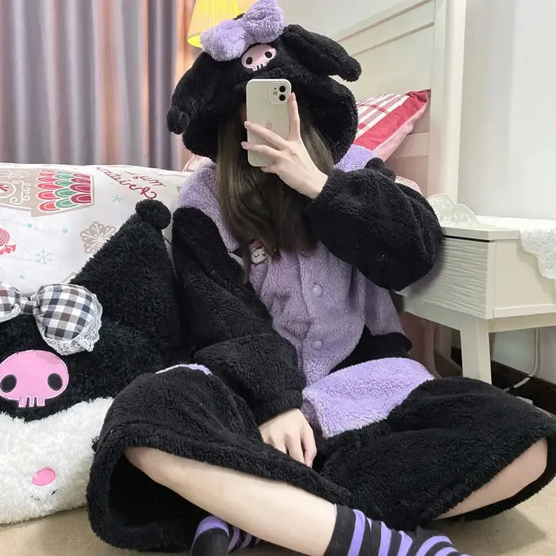 Cozy Winter Fluffy Cosplay Snuddie House Robe