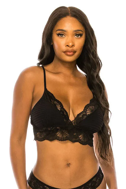 Delicate Lace Trim Bralette