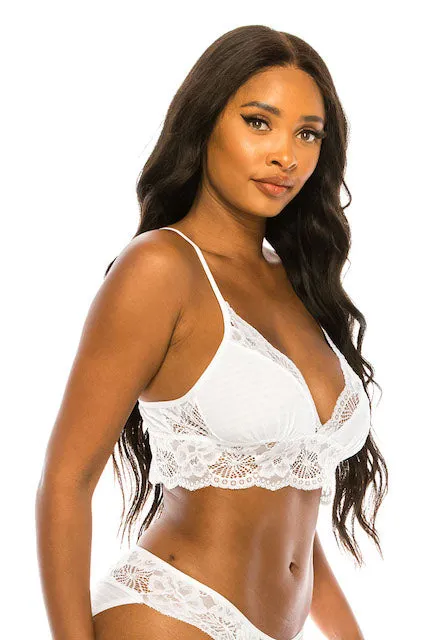 Delicate Lace Trim Bralette