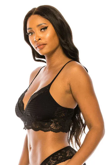 Delicate Lace Trim Bralette