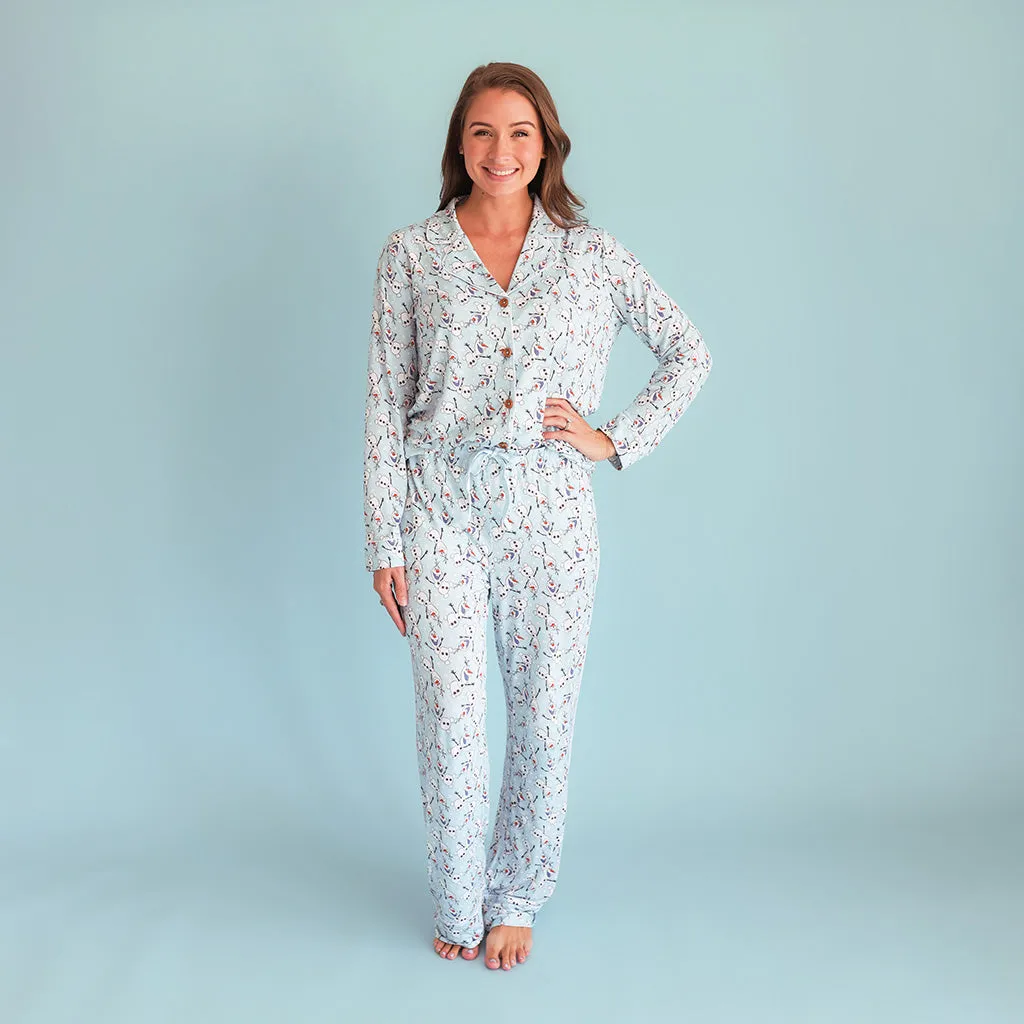 Disney Frozen Olaf Women's Luxe Pajama Pant Set