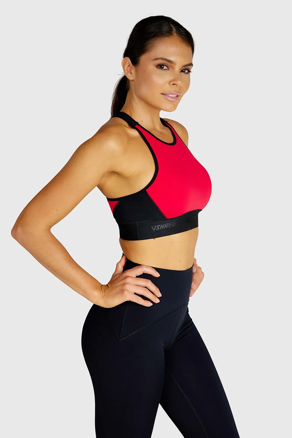 ESSENTIAL HIGH NECK SPORTS BRA