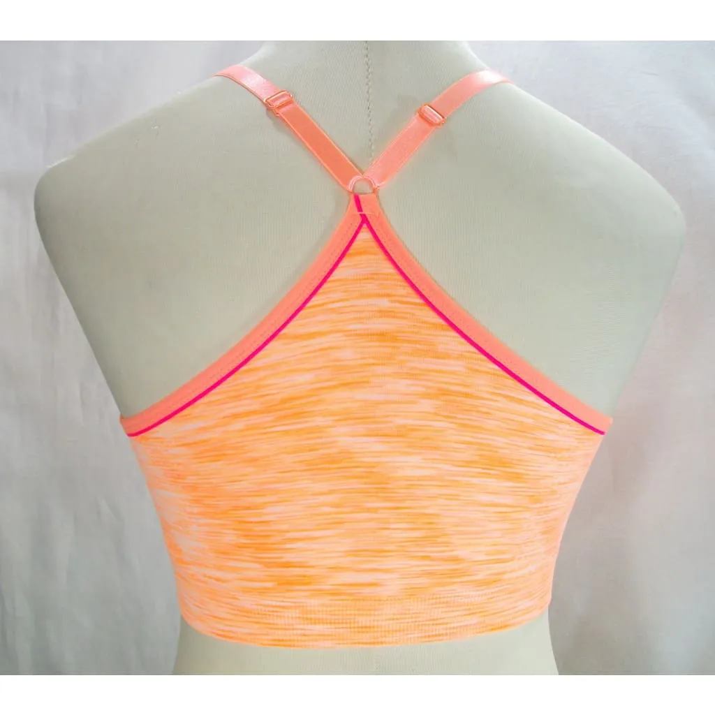 Everlast Wire Free Padded Racerback Sports Bra SMALL Bahama Sun Space Dyed