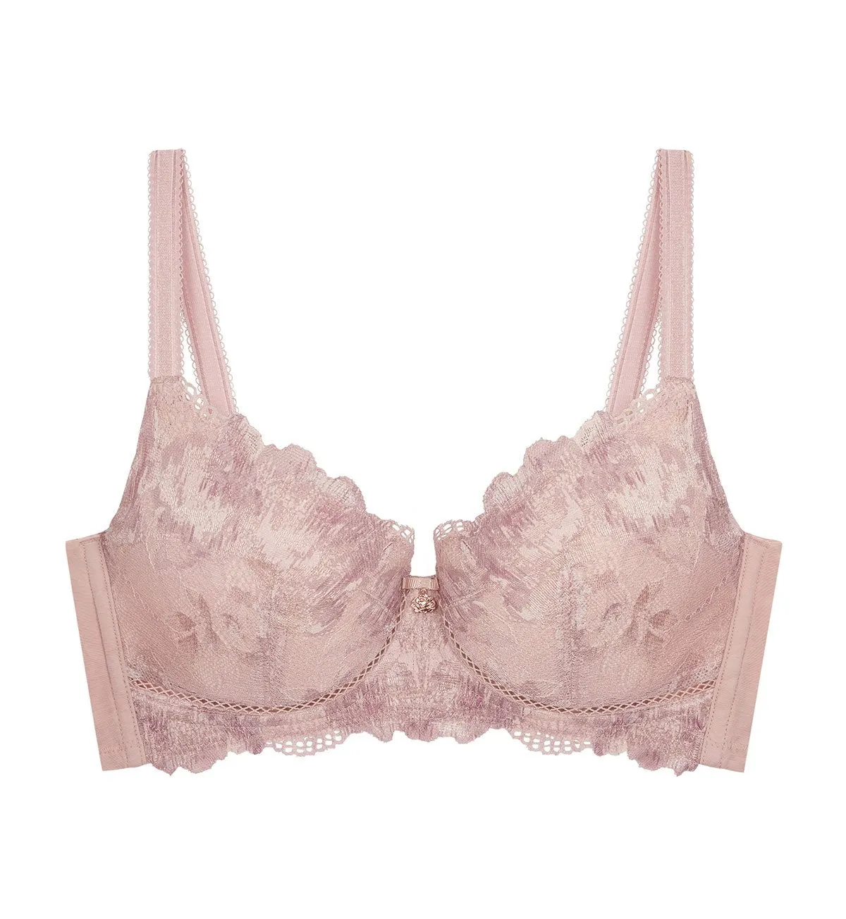 FLORALE SHADOW ROSE NON-WIRED PADDED BRA