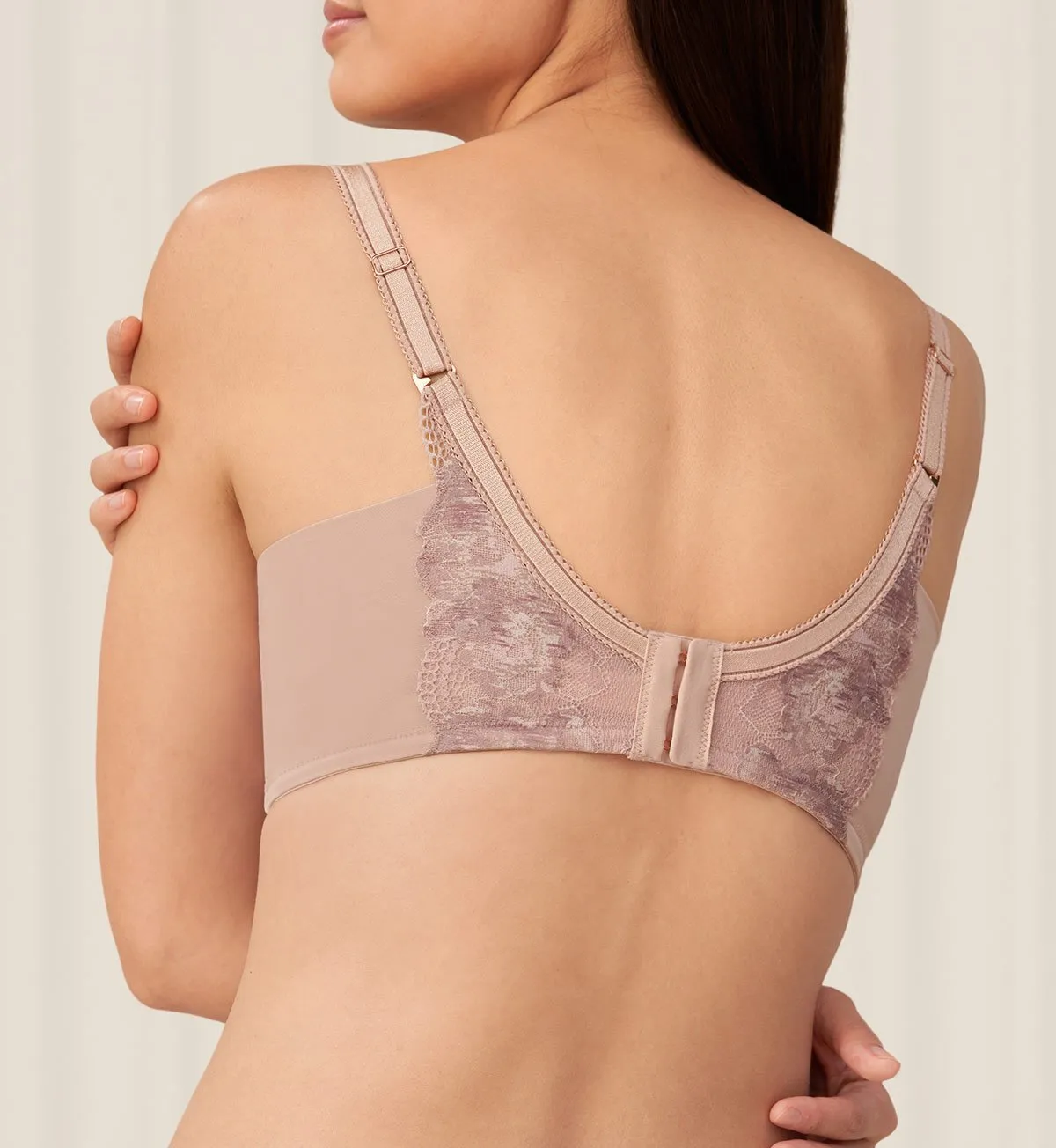 FLORALE SHADOW ROSE NON-WIRED PADDED BRA