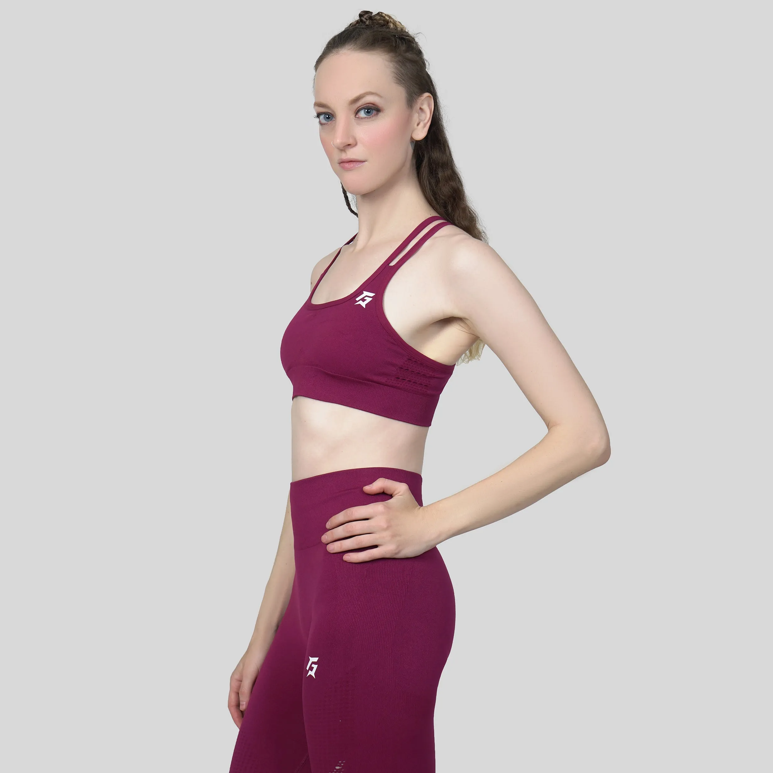 G1 Warrior Sports Bra (Maroon)