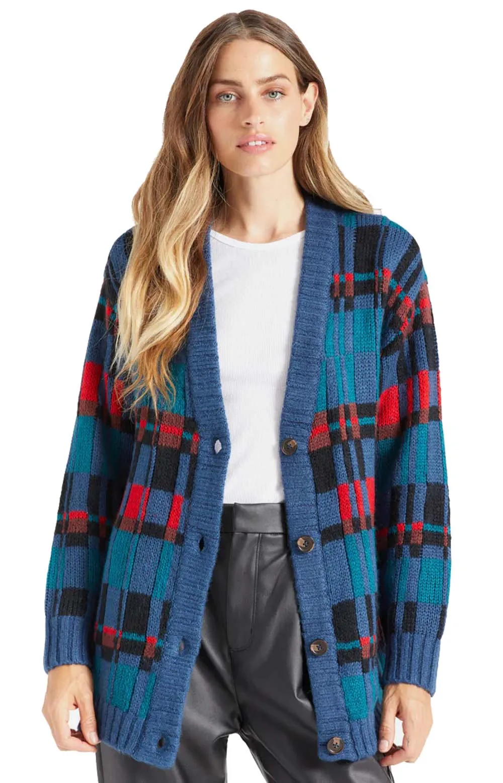 Grandpa Chic Ferriss Cardigan - Joe Blue