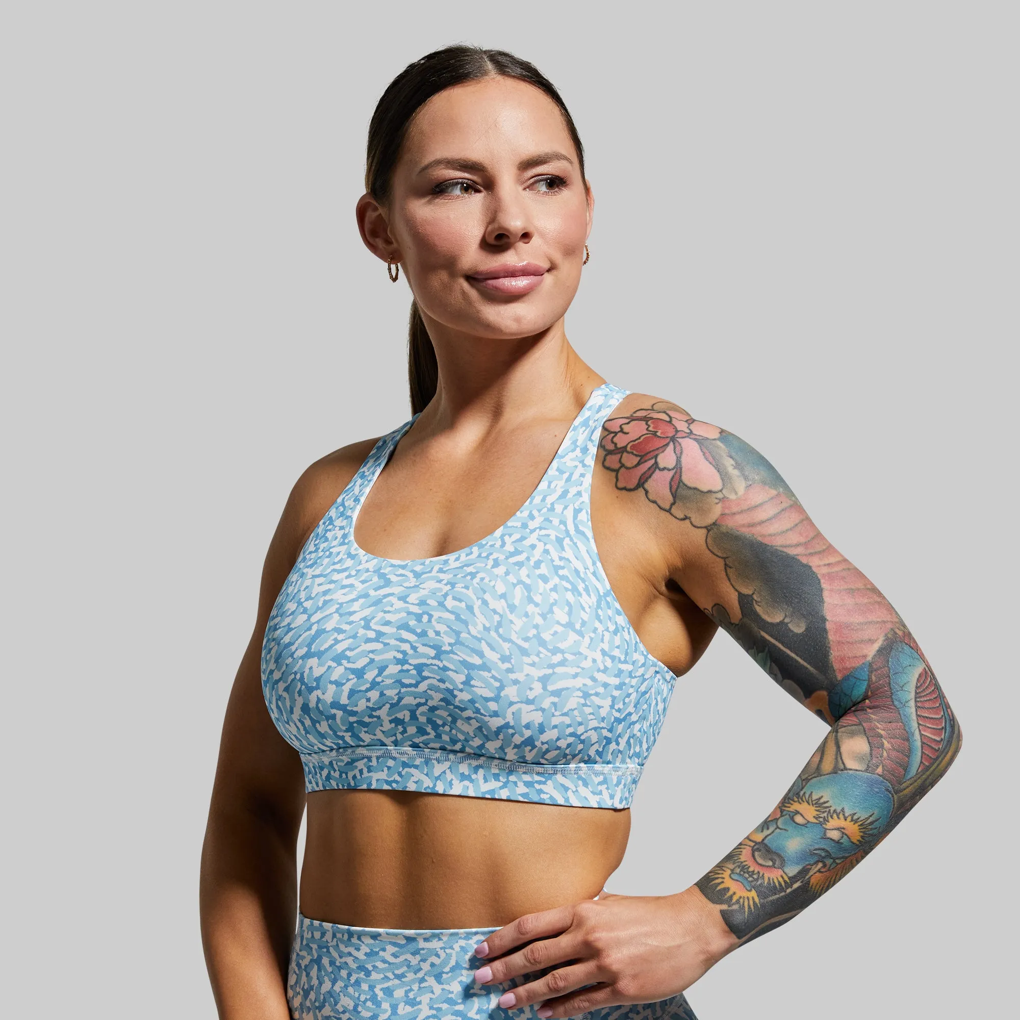 Helix Sports Bra (Blue Sea)