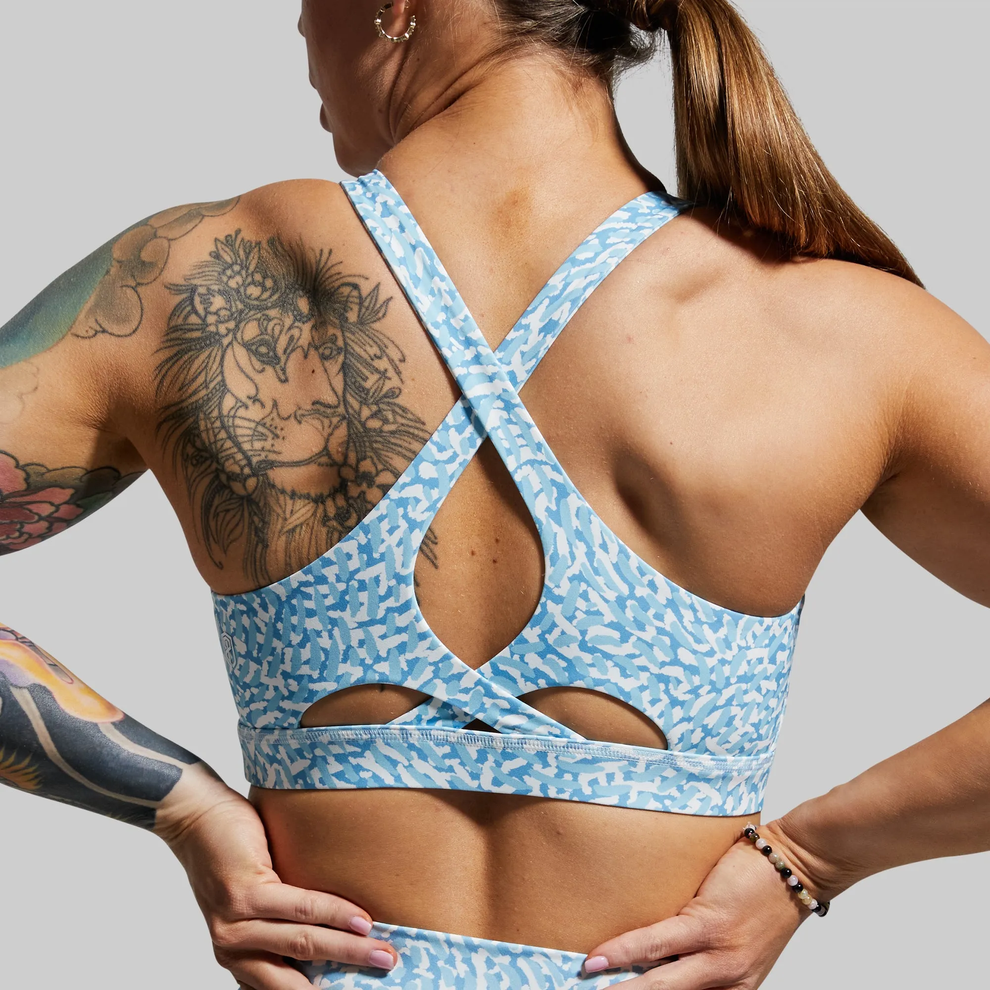 Helix Sports Bra (Blue Sea)