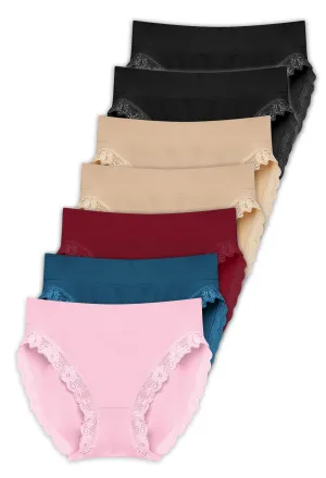 Invisible Lace Contour High Cut Brief - 7 Pack