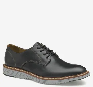 Johnston & Murphy Men's Upton Plain Toe Black Full Grain Leather 203521