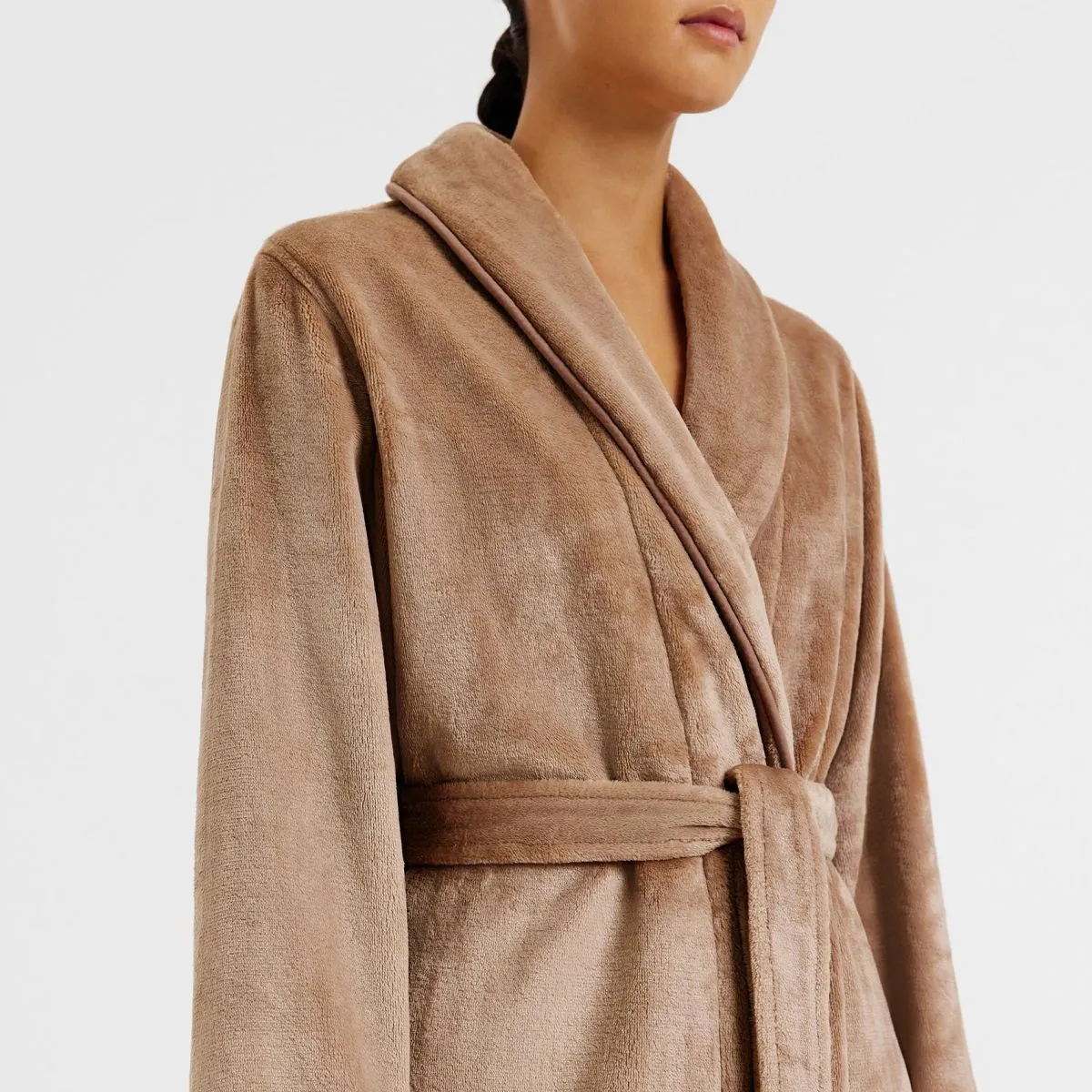 Kerrabee Bath Robe MOCHA by Sheridan