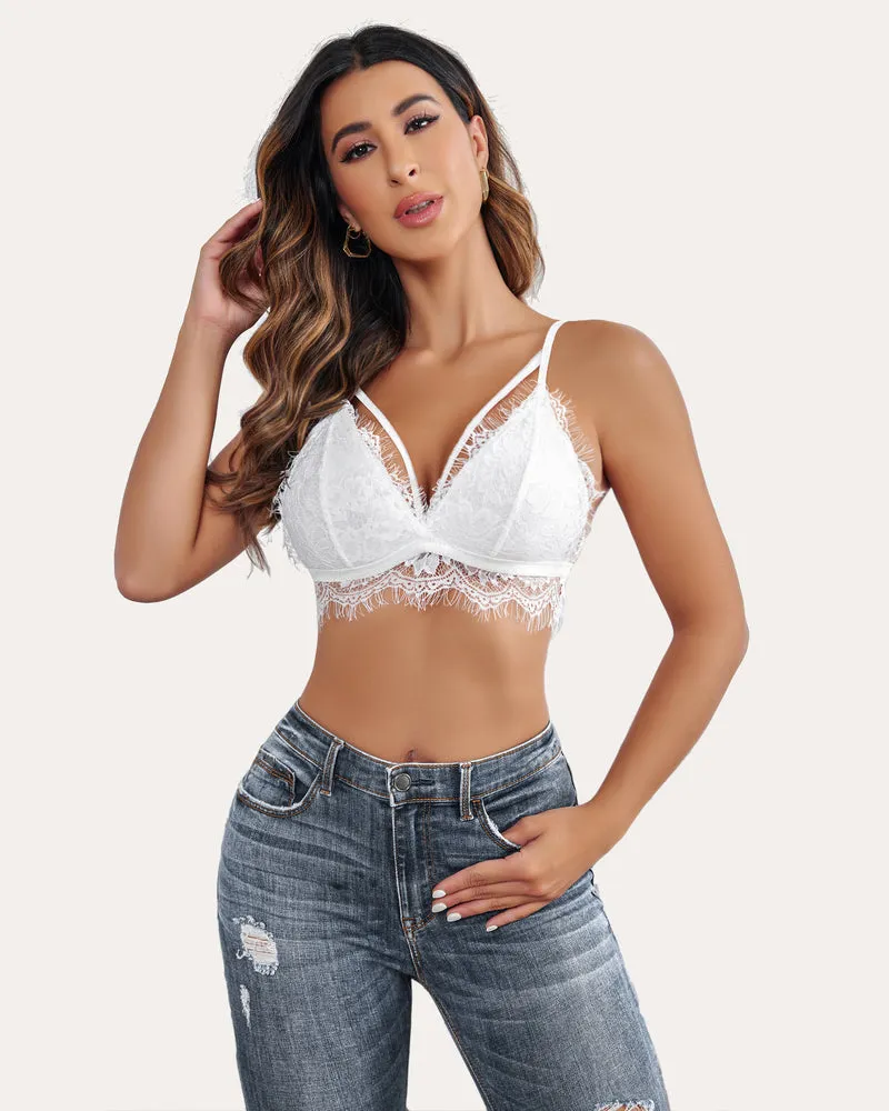 Lace Bralette Bra Y2K Cami Crop Top