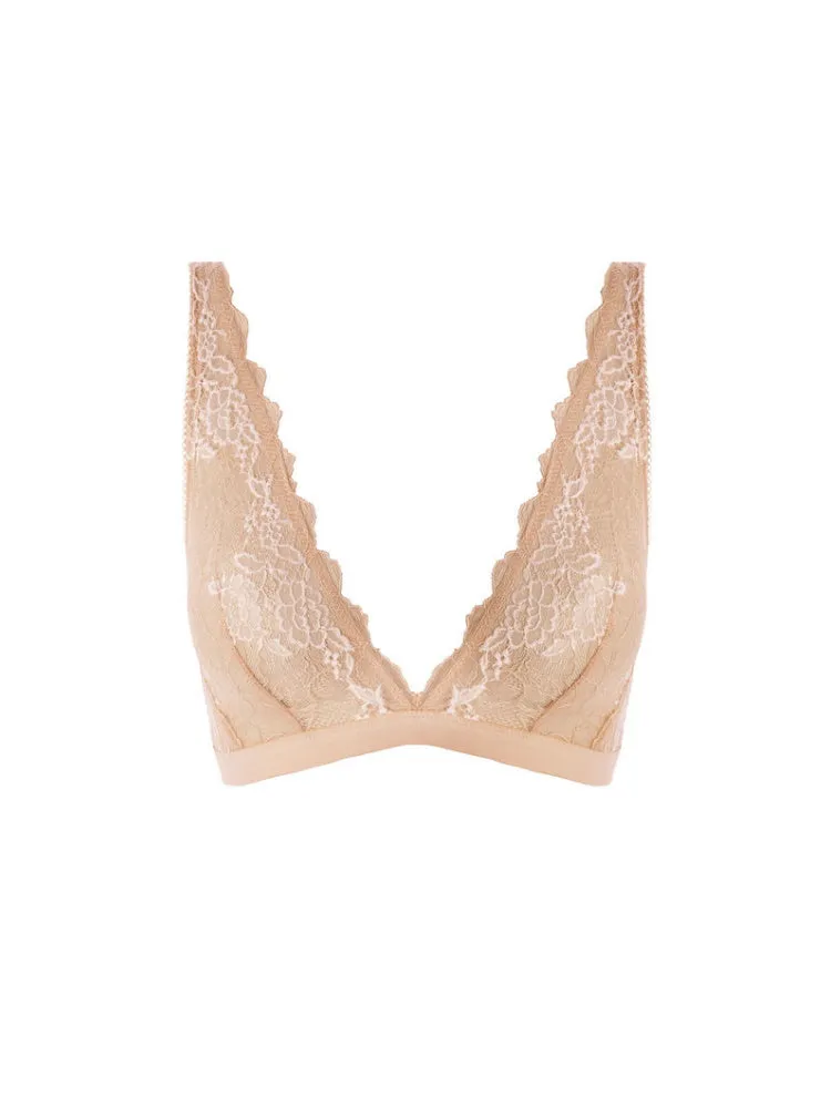 Lace Perfection Non Wired Bralette - Café Crème