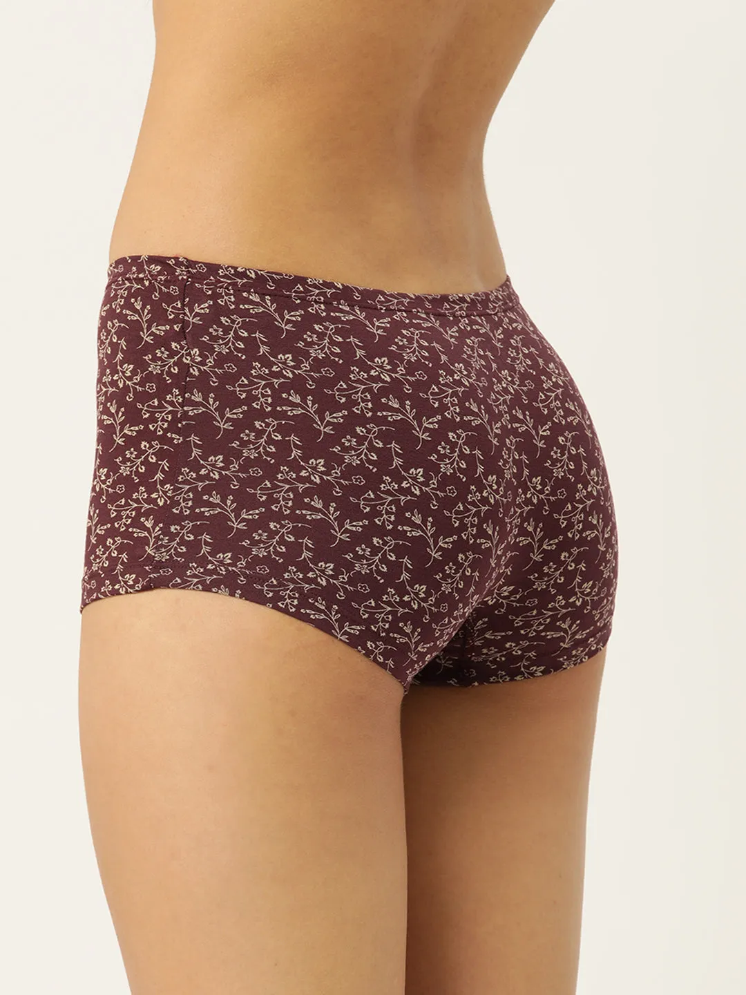 LEADING LADY Women’s Printed Mid-Rise BoyShort Brief Pack Of 3 | JOY-PR-25-3 |