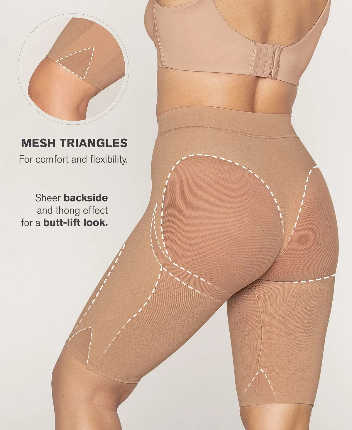 Leonisa Well Curved Invisible Butt Lift Shaper Shorts