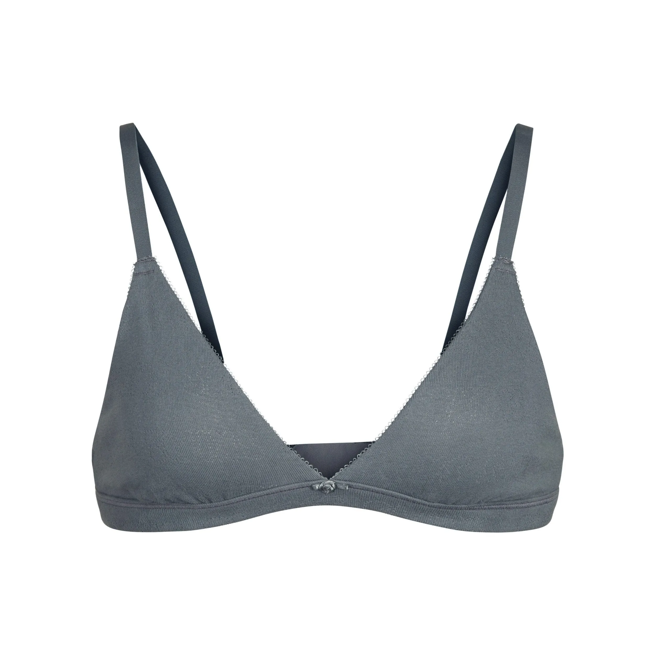 LOGO POINTELLE TRIANGLE BRALETTE | SLATE