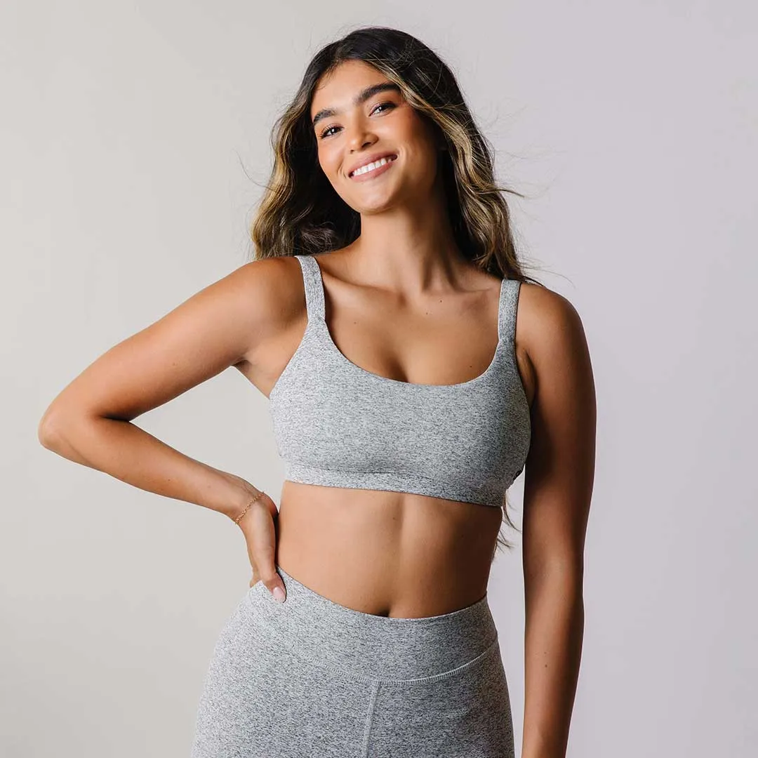 Momentum Bra, Heather Grey