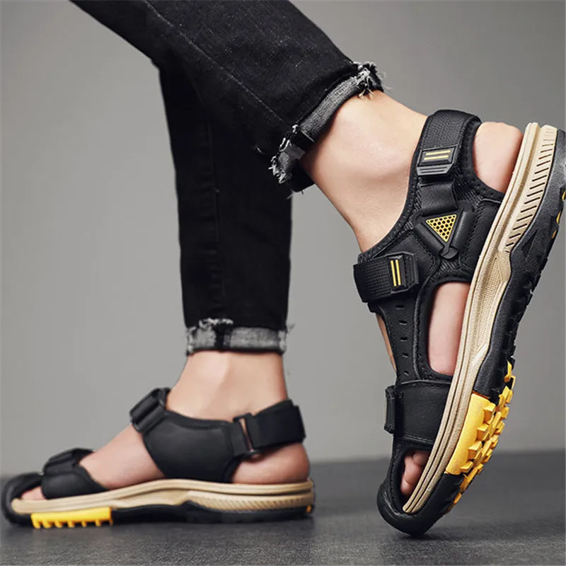 New Casual Men's Outdoor Hook And Loop Sandals