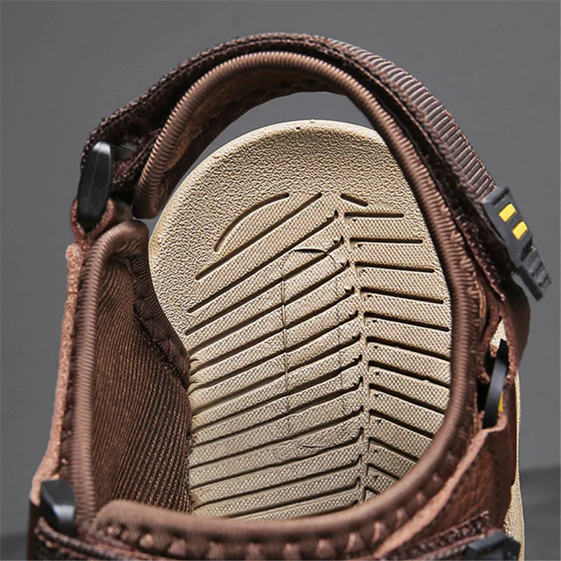 New Casual Men's Outdoor Hook And Loop Sandals