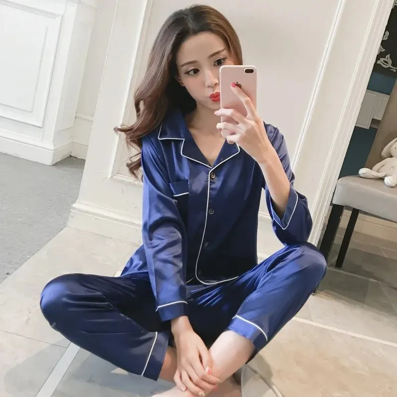 Silky Smooth Women's Satin Pajama Set for Luxurious Comfort