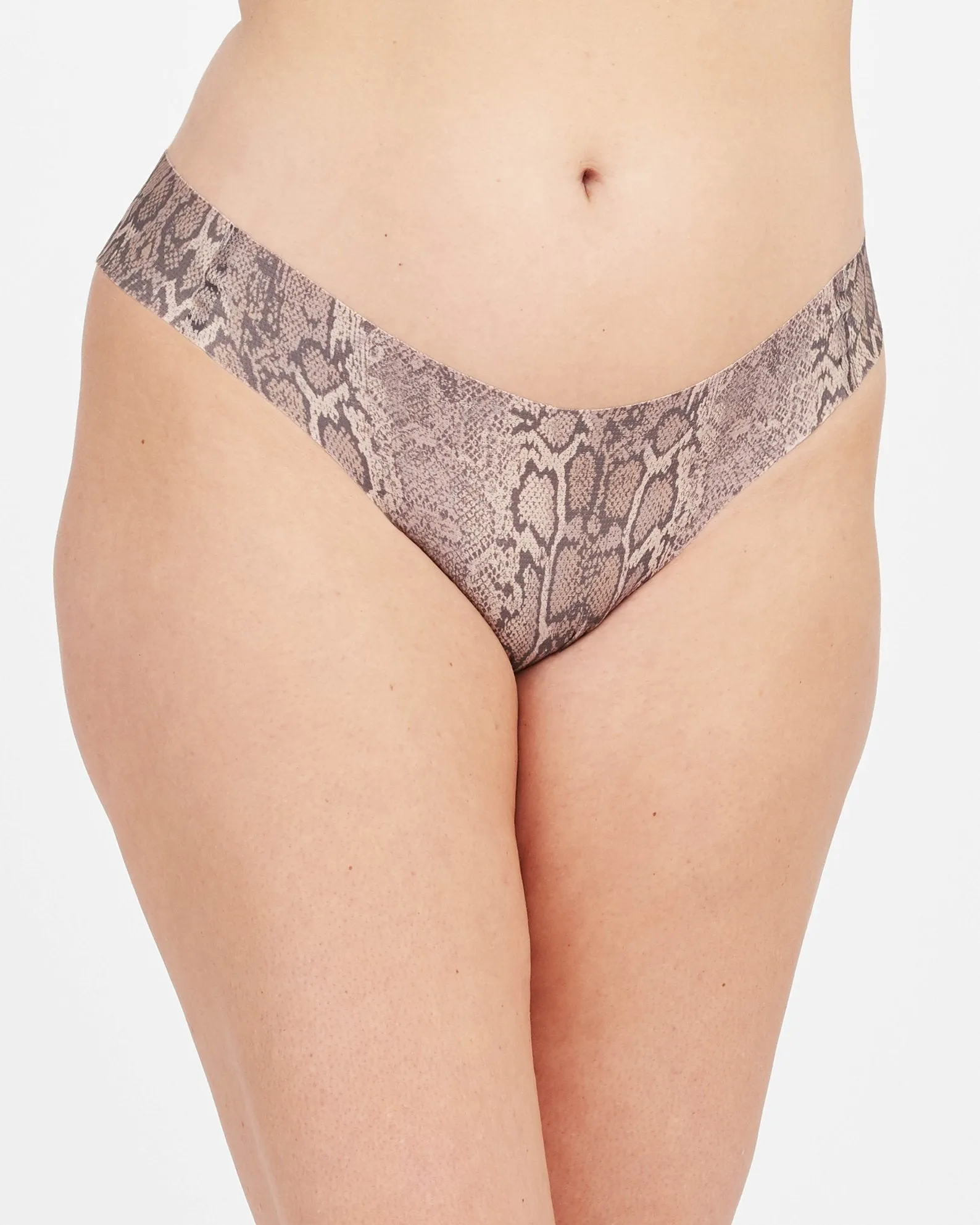 Spanx Under Statements Thong Neutral Snake