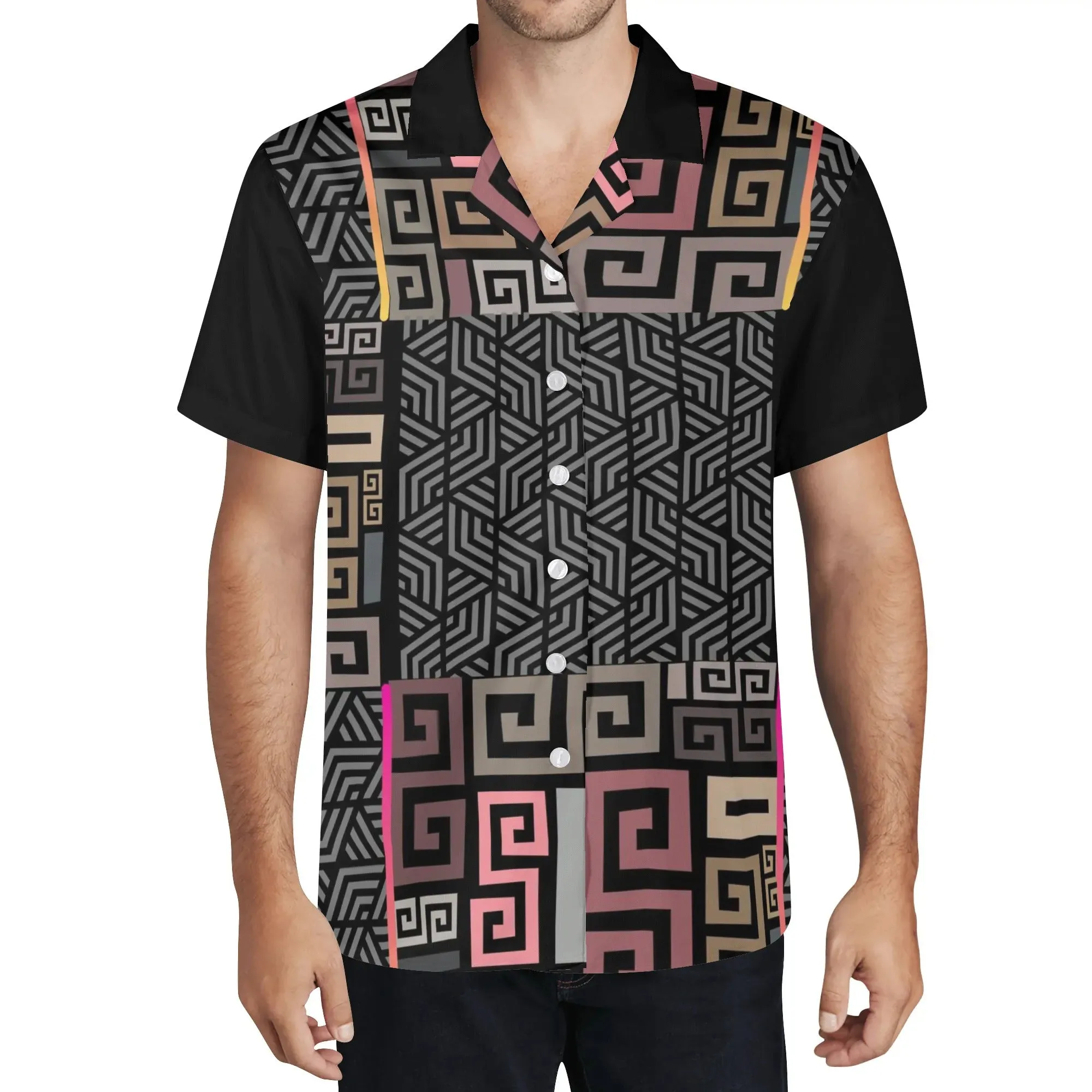 Squared Mens Casual Hawaiian Shirt