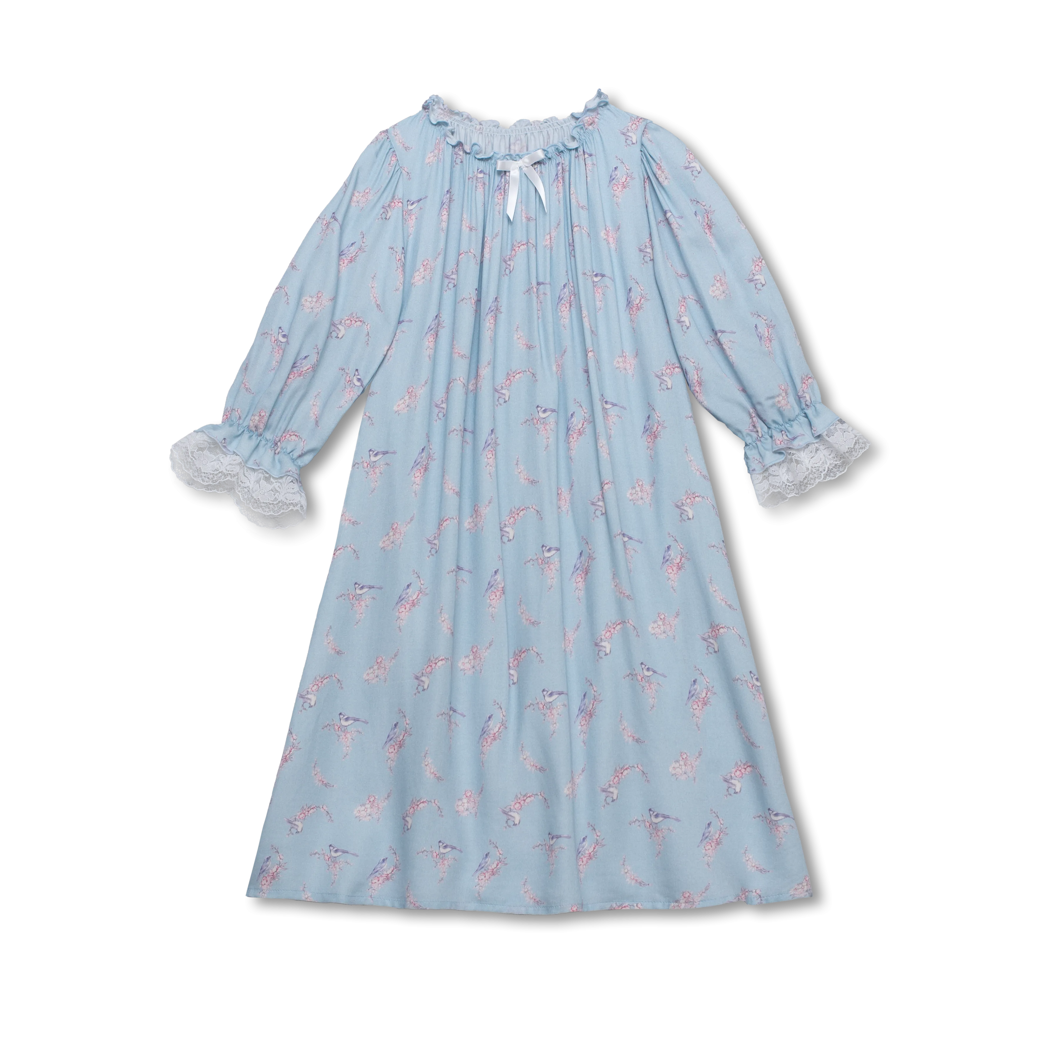 VICTORIA - CHILDREN'S NIGHTDRESS BLUE BIRDS