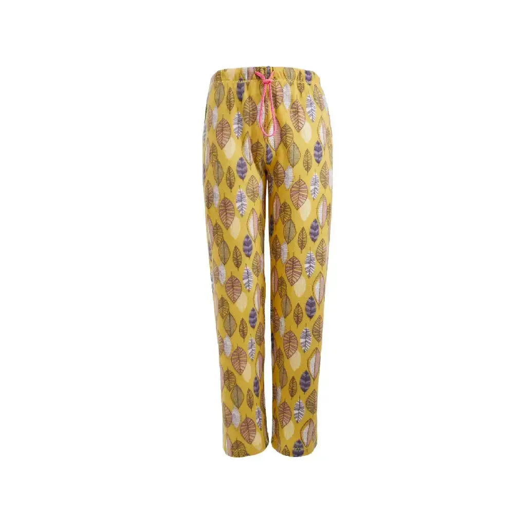 Women's Fleece Pajama Pants With Elastic Waistband