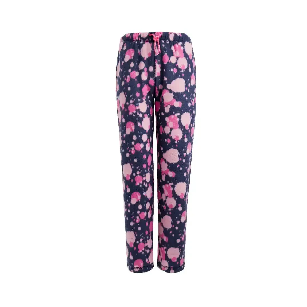 Women's Fleece Pajama Pants With Elastic Waistband