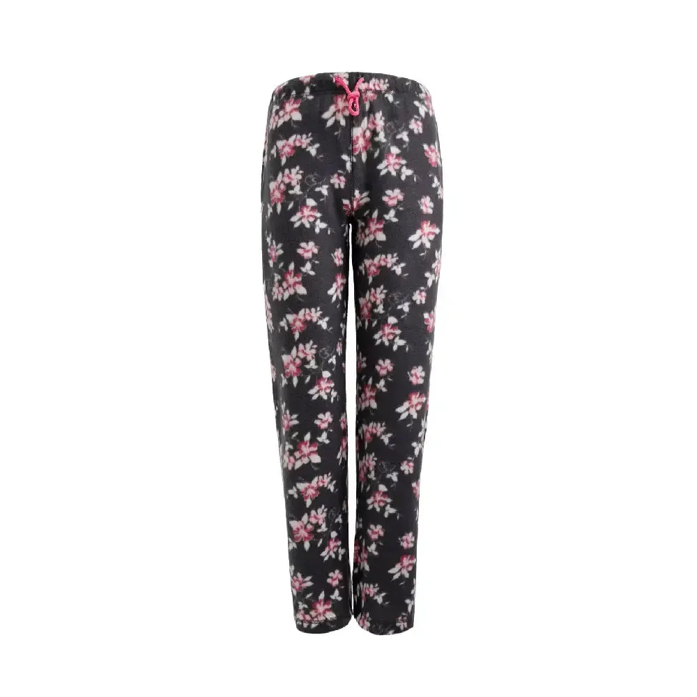 Women's Fleece Pajama Pants With Elastic Waistband