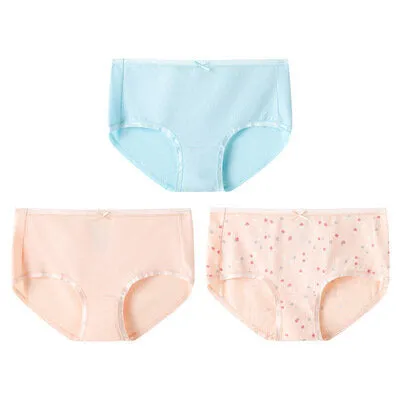 Women's Pure Cotton Printed Mid-Rise Hipster Panties (3pcs Pack)