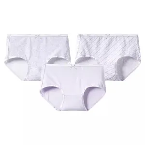 Women's Pure Cotton Printed Mid-Rise Hipster Panties (3pcs Pack)