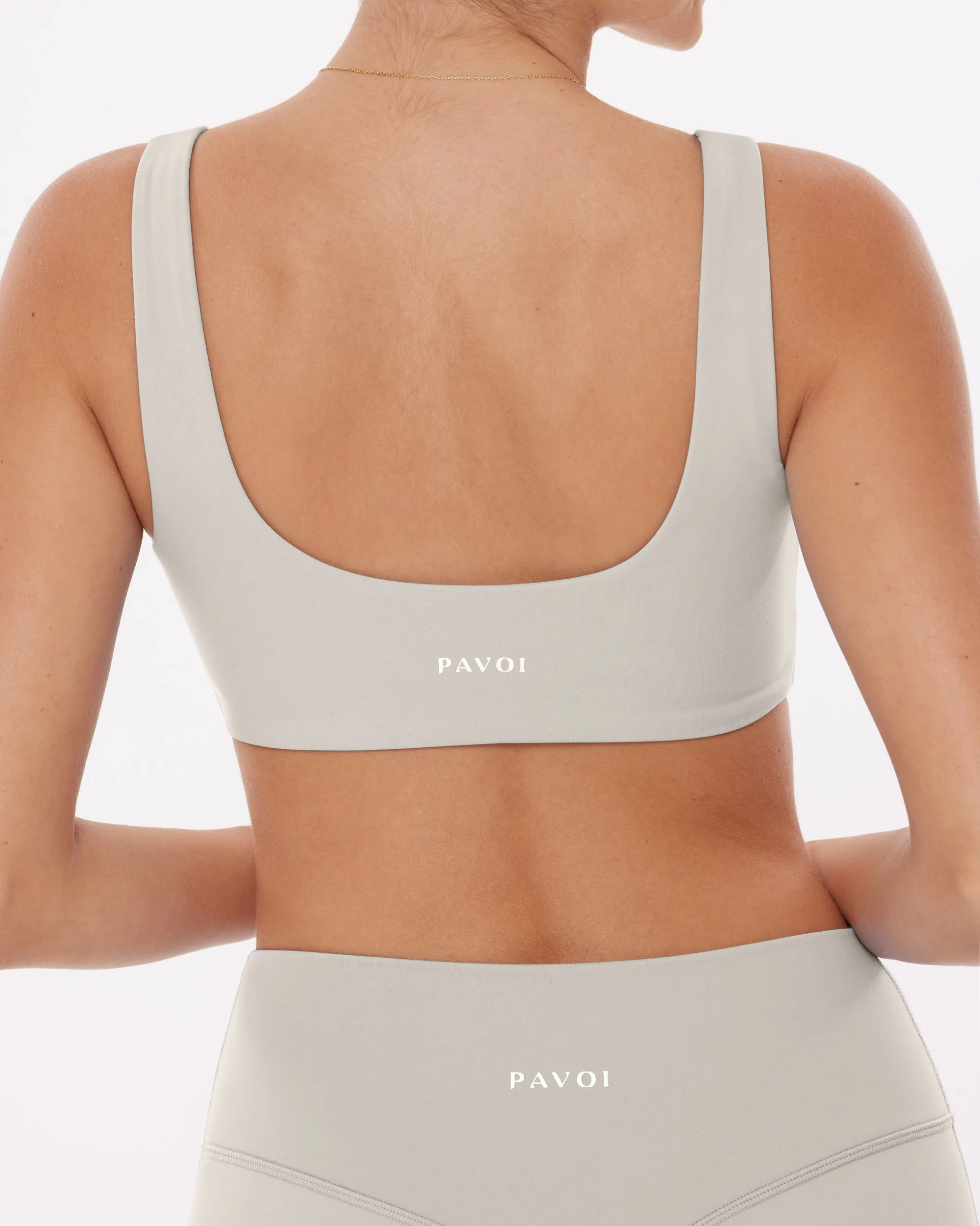 Yoga Low-Impact Scoop Neck Padded Sports Bra